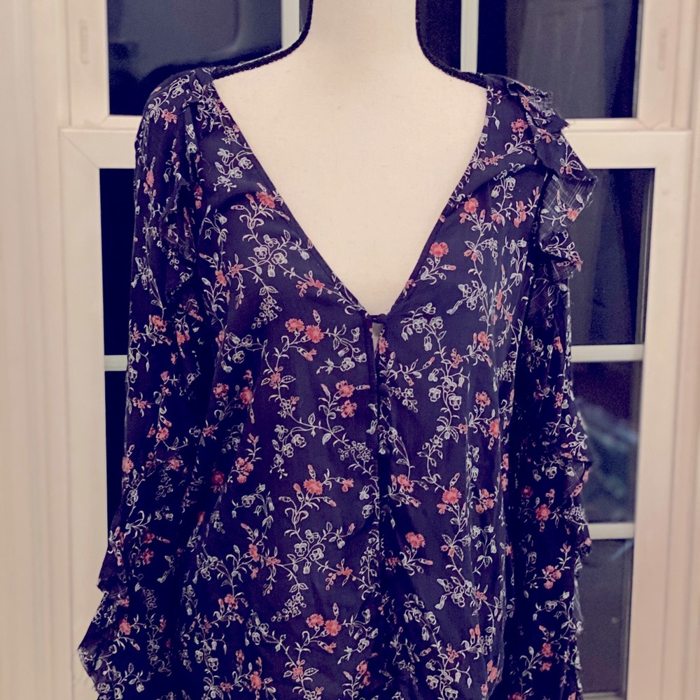 Paige ruffle blouse